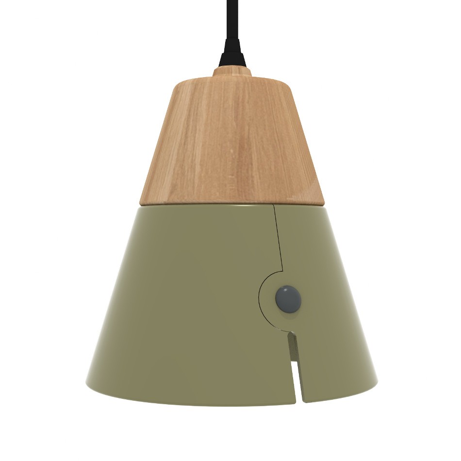 Lampada Cone - Fat - Khaki