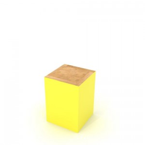 Sgabello Block Giallo