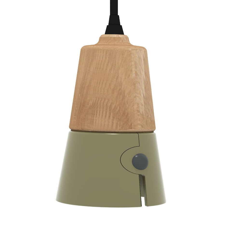 Cone Suspension - White - Khaki