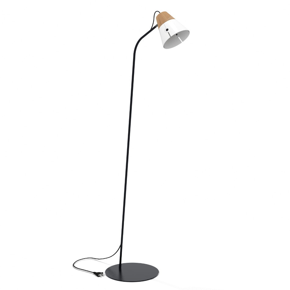 Cone Floor Lamp - White