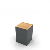 Block Stool Traffic Gray