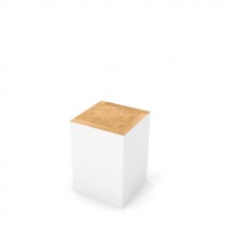 Block Stool White