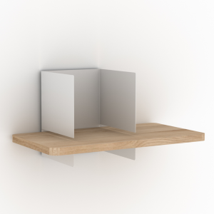 Clip Shelf Small White