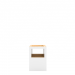 Block Stool Open White